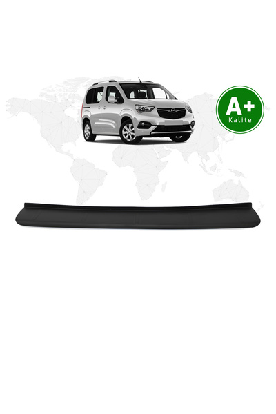 FA OTOMOTİV Opel Combo Arka Tampon Eşiği Mat Siyah 2019 Model ve Sonrası