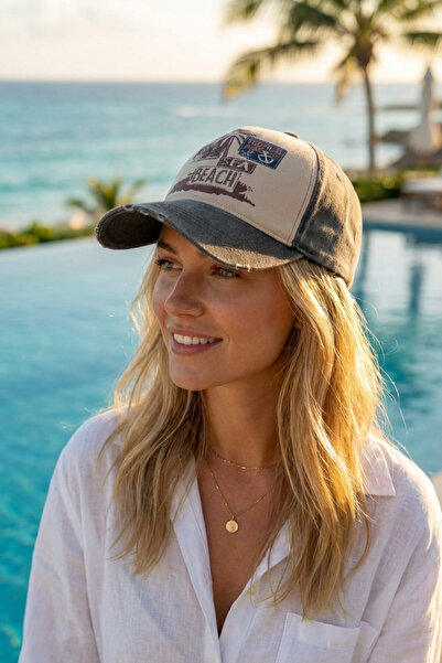 LAGRANZE Καπέλο με θέμα την παραλία σε vintage στυλ – Καπέλο μπέιζμπολ unisex...