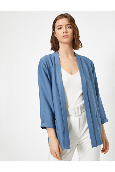 Koton Γυναικείο Κιμονό σε Μπλε Relaxed Fit