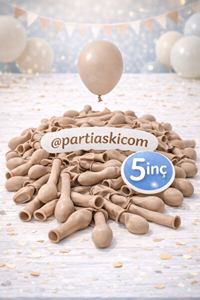 PARTİ AŞKI 5 Inç Minik Lateks Balon 12,5 Cm - 20 Adet Doğum Günü Parti Balonu...
