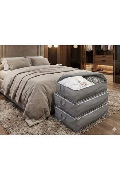 Çınar Ev Tekstil Under-The-Bed Storage Bag - 3-Pack