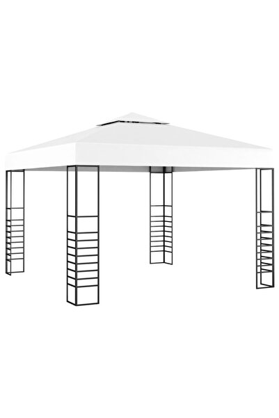 Concept Foișor de grădină, alb, 3 x 3 m