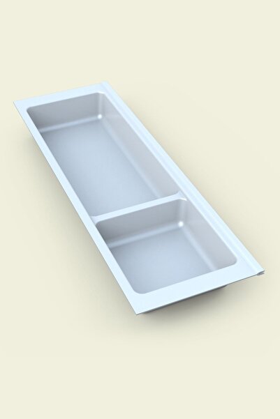 tify Συρταριέρα κουζίνας με δύο θήκες για κουτάλια, λευκό 16cmX48cm (Μπορεί ν...