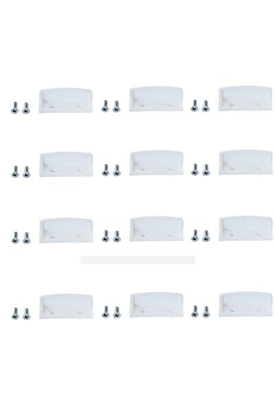 Generic Brand Mâner pentru plasă de țânțari, Alb, 12 bucăți