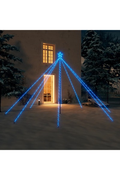 Concept Lumini brad de Crăciun 576 LED-uri albastru 3,6 m int./ext.