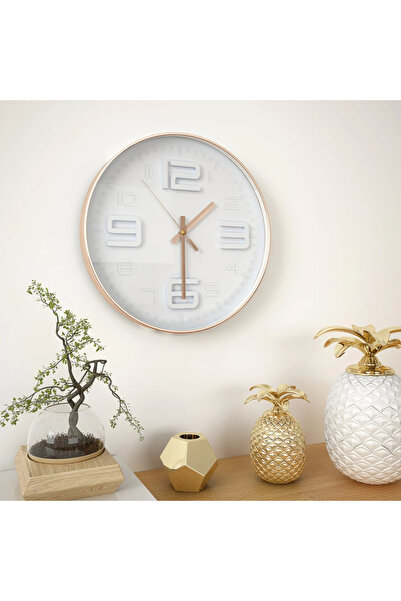 Concept Ceas de perete, 30 cm, aspect cupru