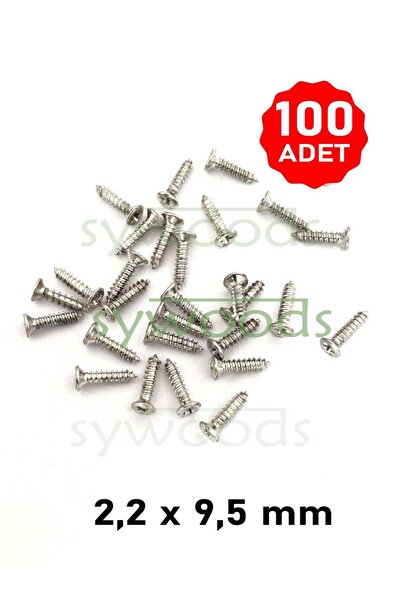 sywoods 100 Adet 9,5 Mm Mini Hobi Vidası Nikel