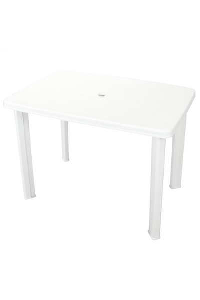 Concept Masă de grădină, alb, 101 x 68 x 72 cm, plastic