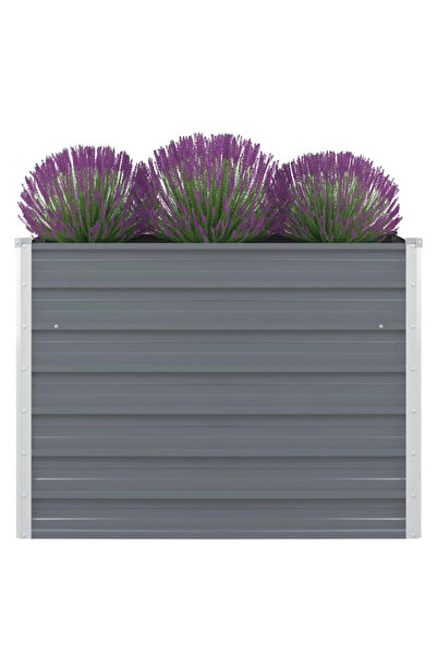 Concept Pat înalt straturi, 100x100x77, oțel galvanizat, gri