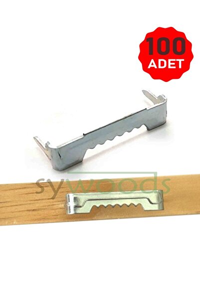 sywoods Timsah Ağız Tablo Çerçeve Askı Aparatı Çakmalı Askılık 100 Adet