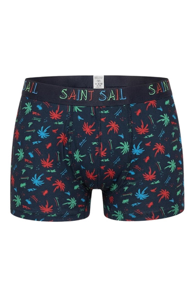 Saint Sail Ανδρικά βαμβακερά μποξεράκια με τροπικό σχέδιο φοίνικα