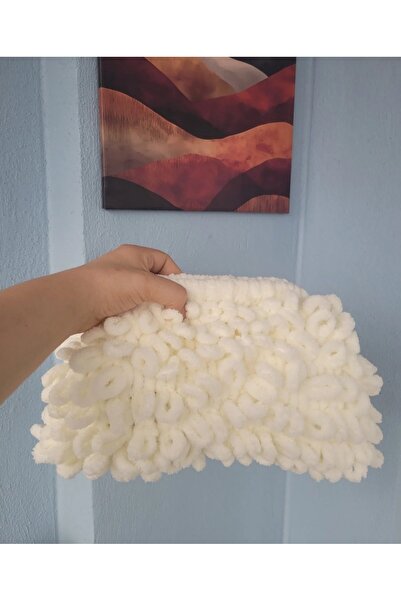 ARTTMACRAME Γυναικεία τσάντα clutch με φουσκωτό σχέδιο 35*24