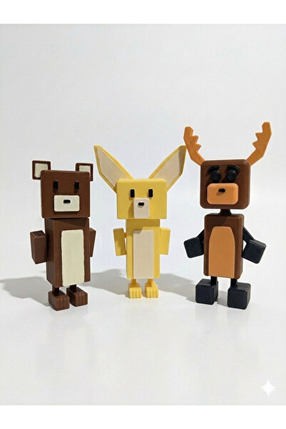 Store Super Bear Adventures 3D Karakter Oyuncak Üçlü Set- ALDRUIN WORKS