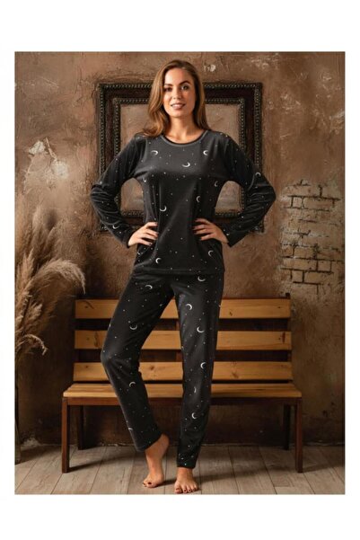 Sude Set de pijamale de iarnă din catifea pentru femei 533- 1 bucată