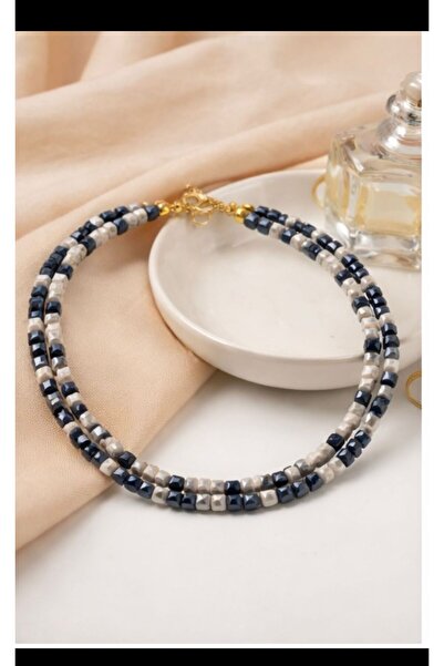 KARE ACCESORIES Kristal Boncuk Dizi Kolye