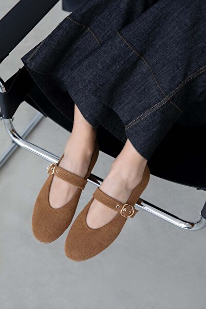 STRASWANS Bella Γυναικεία Ζώνη με Λεπτομέρεια από Σουέντ Μπαλαρίνα Ταν