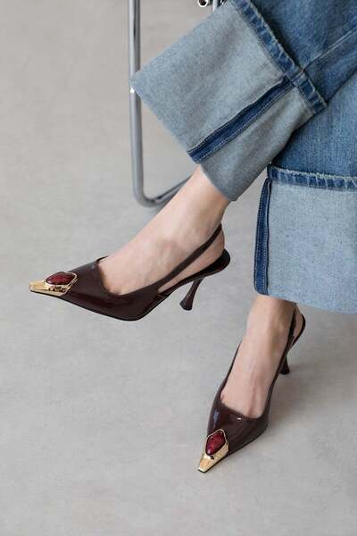 STRASWANS Rose Γυναικεία Αξεσουάρ Λεπτομέρεια Παπούτσια με τακούνι από λουστρ...