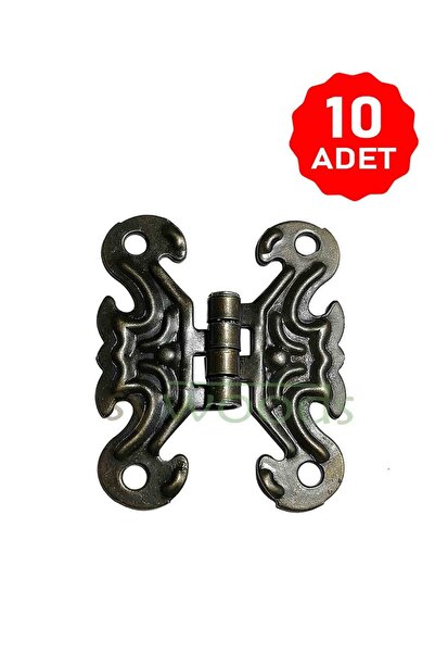 sywoods Kelebek Menteşe 10 Adet Antik 33x40 mm Kutu ve Sandık Menteşesi Hobi ...