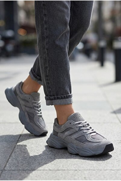 Lufian 122230036 Mery Mark 90-60 Unisex Sneaker Αθλητικά Παπούτσια ΓΚΡΙ