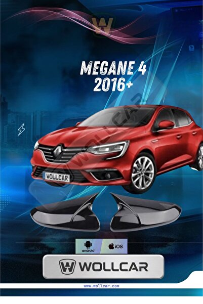 NESS EXHAUST SYSTEMS Megan 4 Uyumlu Batman Yarasa Ayna Kapağı Piano Black 201...