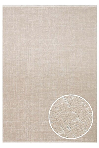 Eko Halı KALAHARI KLH PLAIN BEIGE Özel Dokuma Tekniği ile Üretilen Modern Sad...