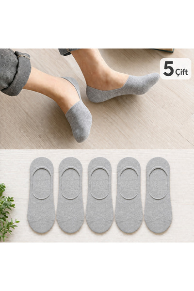 WORTHY SOCKS 5-Piece Men's Invisible Socks Set, 5 Pairs