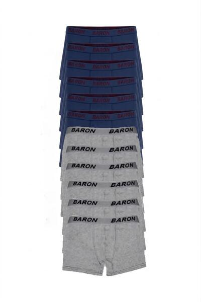 Modaley Giyim 12 Τεμάχια Οικονομικά Σορτς Μπόξερ Λύκρα Ινδίγκο Μπλε-γκρι -ml01