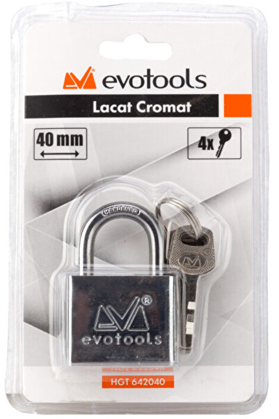 Evotools Chrome Padlock 70 mm