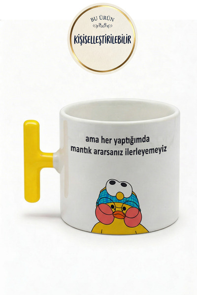 DeseneBak Ama Her Yaptığımda Mantık Ararsanız İlerleyemeyiz Yazılı Kupa – Sar...