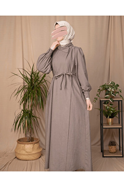 Nissra Ankanoor Σατέν Κούπρα Φόρεμα με Φάσες ANKA265140