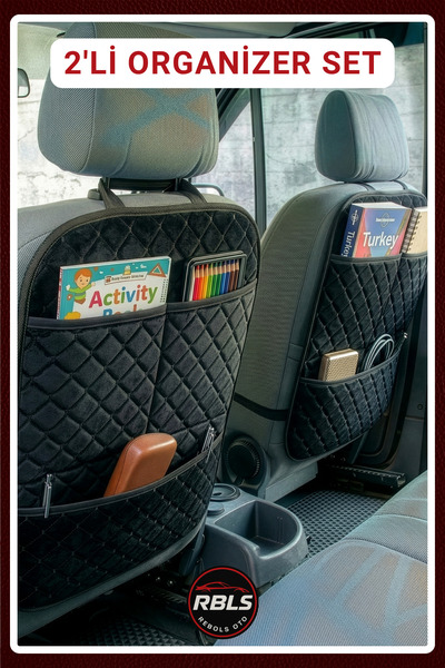 rebols Tay Tüyü Araba Koltuk Arkası Eşya Düzenleyici Organizer Araç İçi Oto A...