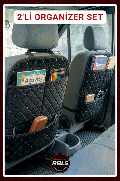 rebols Οργανωτής αποθήκευσης πλάτης καθίσματος αυτοκινήτου Tay Feather Προστα...
