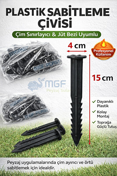 Doğalsan Tarım Çim Ayırıcı Kazığı 20 Adet Çim Ayracı Kazığı Çim Sınırlayıcı K...