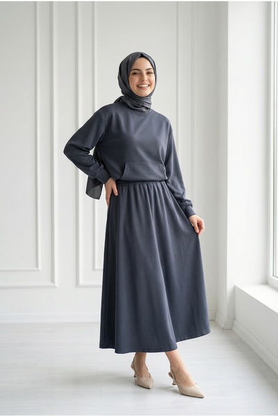 BENAHOLL Σετ Dariana Kangru με τονίκ με τσέπες και φούστα με στριφτό σχήμα-NL...