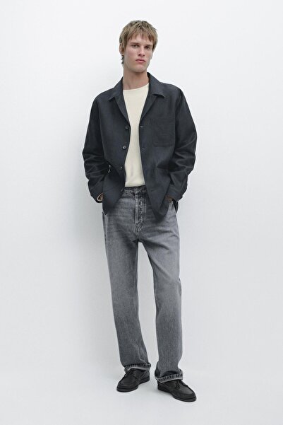 Massimo Dutti Cep detaylı keten ince ceket