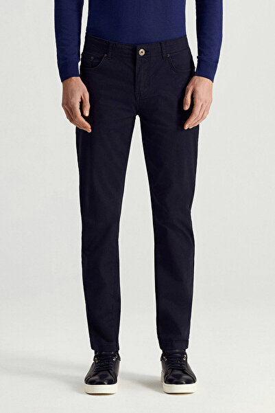 Hemington Pamuk Karışım Slim Fit 5 Cep Lacivert Yazlık Chino Pantolon