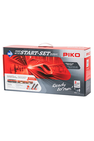 Piko Set de start analog cu locomotiva Br218 si 2 vagoane marfa cu graffiti D...