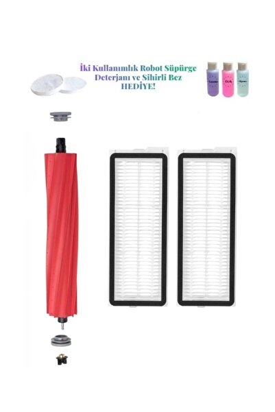 Roborock Qrevo Maxv Robot Vacuum Cleaner Compatible 1 Pcs Main Brush - 2 Pcs ...