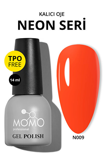MOMO professional Kalıcı Oje N009 Neon Yanık Turuncu 14 ml