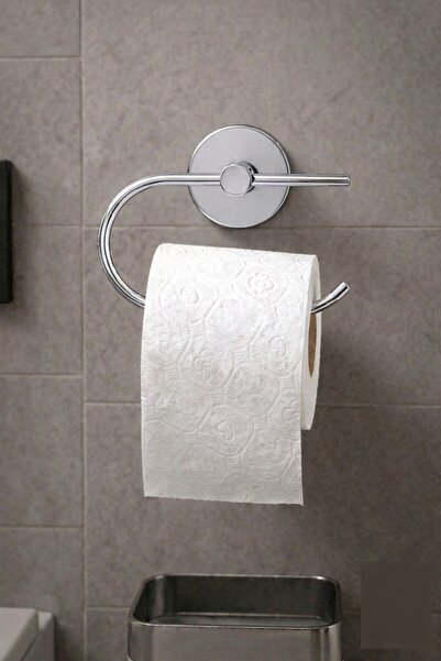 Sas Haus Tuvalet Wc Kağıtlık Kapaksız Krom Kaplama Kağıtlık Standı S-107
