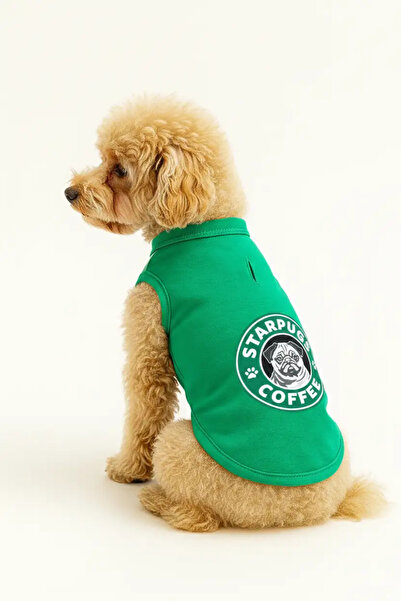 MPZ Pets Cat and Dog Outfit & Gown - Green Starpugs Tank Top