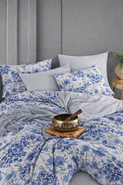 Sheri Home Lastikli Çarşaflı Nevresim Takımı Çift Kişilik Premium CottonALAÇA...