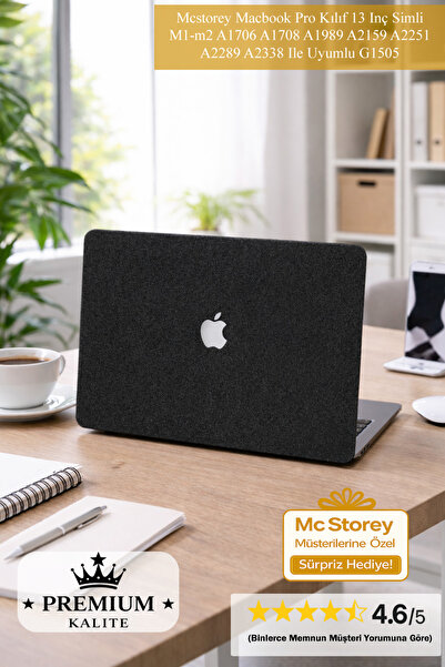 Mcstorey Macbook Pro Kılıf 13 Inç Simli M1-m2 A1706 A1708 A1989 A2159 A2251 A...