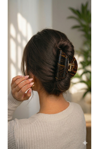 Selay Accessory مشبك شعر ذهبي اللون - إكسسوار شعر أنيق