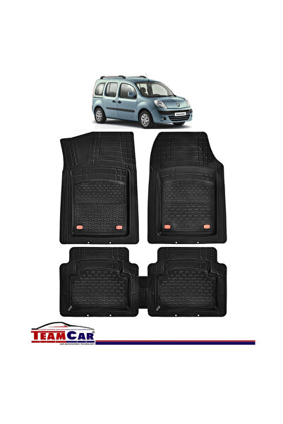 TEAMCAR Covorase Auto TeamCar® Tip Tavita Renault Kangoo II (2008-2020) Negru