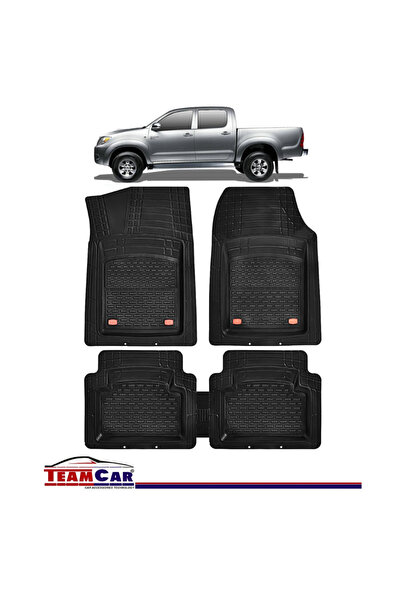 TEAMCAR Covorase Auto TeamCar® Tip Tavita Toyota Hilux VII (2005-2015) Negru