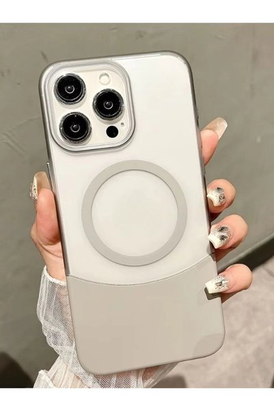 bbtech حافظة هاتف ملونة ناعمة مع ميزة MAGSAFE مكونة من قطعتين متوافقة مع هاتف...