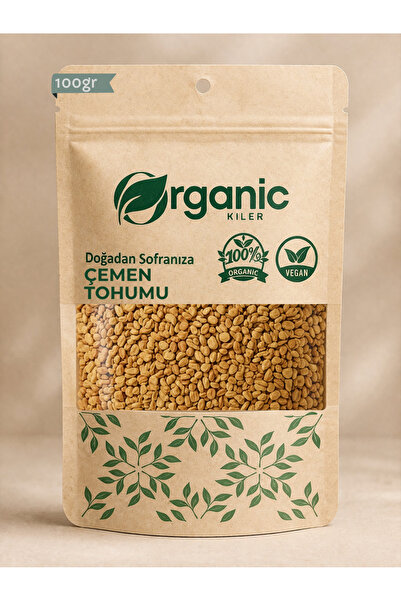 Organic Kiler Çemen Otu Tohumu 100gr Mide Dostu , Organik Çemen Tohumu , Yeni...