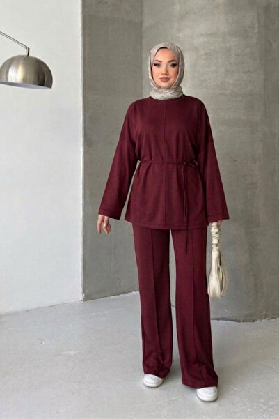 Thiff Hijab Tie-Front Oversize Modal Set