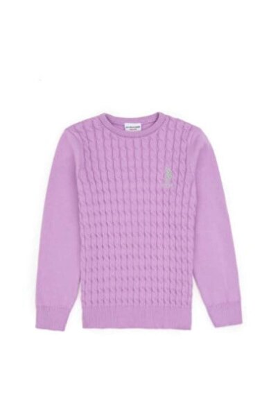 U.S. Polo Assn. Girl child g084sz0tk-000-pu-7776 basic knitwear sweater